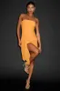 Seneca Light Orange Mesh Bodycon Sash Mini Dress sold by Lulus