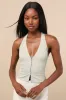 Astraia Sage Green Hook-and-Eye Halter Top sold by Lulus