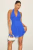 Nailah Blue Knotted Halter Mini Dress sold by Lulus
