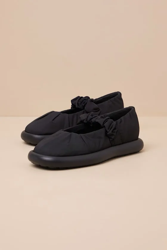 Onda Black Pleated Ballet Flats sold by Lulus product image thumbnail 2