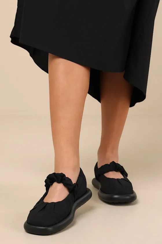 Onda Black Pleated Ballet Flats sold by Lulus product image thumbnail 3