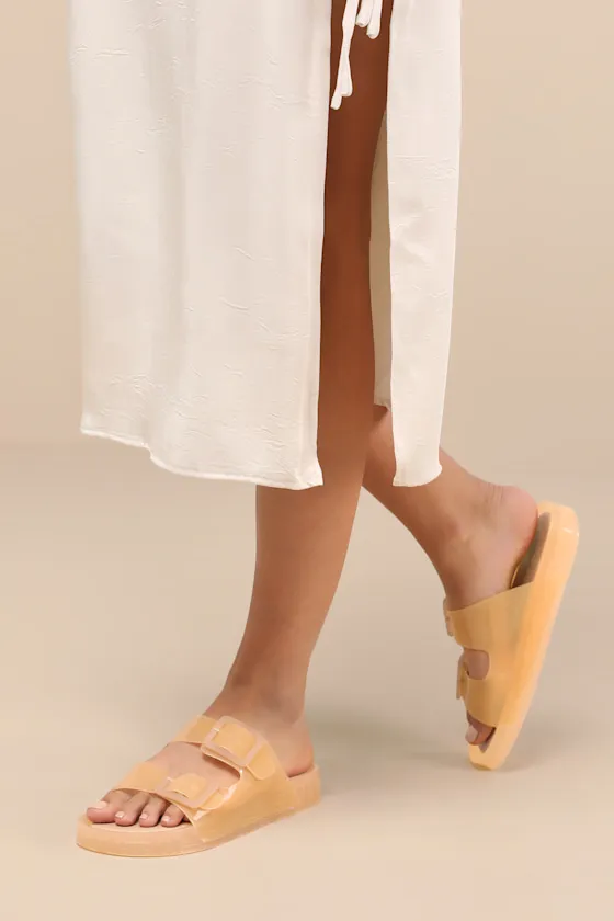 Julio Praline Vinyl Buckle Slide Sandals sold by Lulus product image thumbnail 3