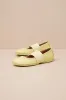 Right Yellow Leather Ballet Flats sold by Lulus
