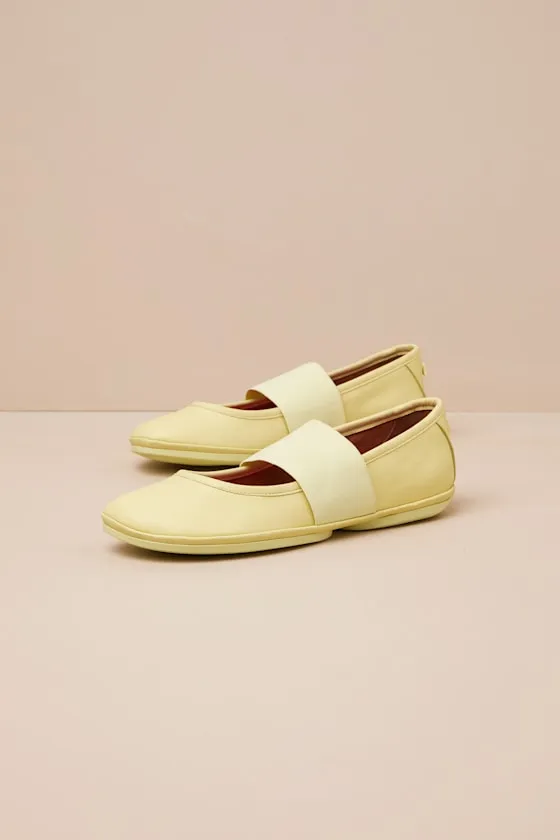 Right Yellow Leather Ballet Flats sold by Lulus product image thumbnail 2