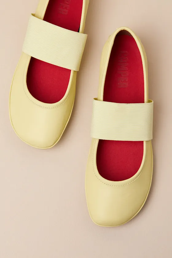 Right Yellow Leather Ballet Flats sold by Lulus product image thumbnail 4