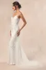 Ciella White and Silver Beaded Mermaid Maxi Dress sold by Lulus