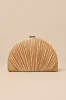 Pleat Perfection Gold Satin Pleated Hard Clutch sold by Lulus