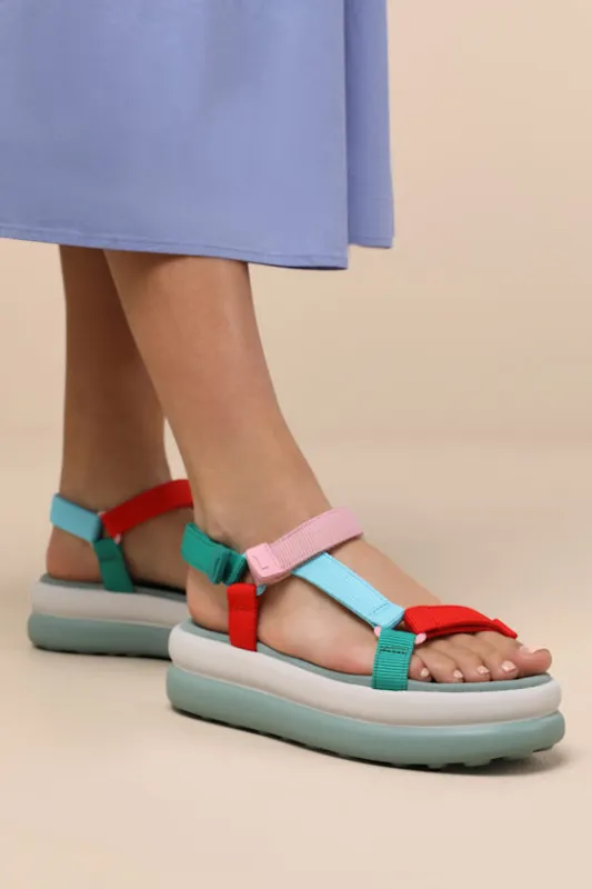 Twins Multi Strappy Flatform Sandals sold by Lulus