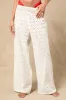 Eyelet Crush White Embroidered Swim Cover-Up Pants sold by Lulus