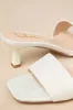 Rosmarine Ivory Floral Square-Toe High Heel Slide Sandals sold by Lulus