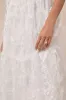 Adoringly Yours White Tiered 3D Floral Maxi Dress sold by Lulus