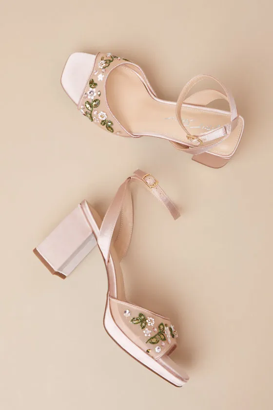 SB-Kirra Light Nude Multi Embellished High Heel Sandals sold by Lulus product image thumbnail 2