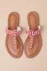 Roderick Red and White Striped Thong Sandals sold by Lulus