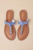 Roderick Blue and White Striped Thong Sandals sold by Lulus