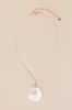 Chelton White Pearl Circle Pendant Necklace sold by Lulus