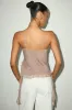 Luscinia Light Brown Textured Ruffled Cami Top sold by Lulus