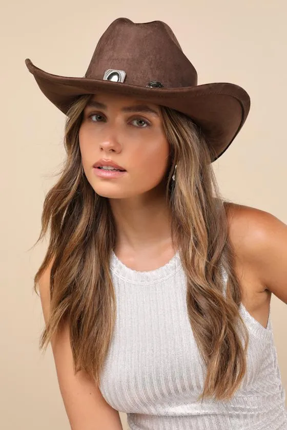 Aristar Brown Suede Conch Western Hat sold by Lulus