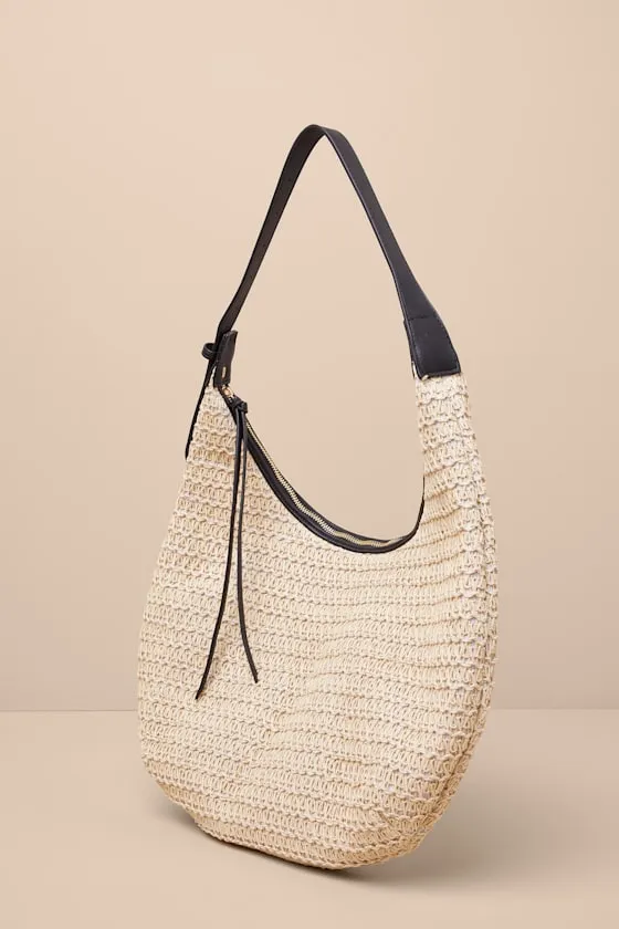 Deyna Natural Woven Raffia Shoulder Bag sold by Lulus product image thumbnail 2
