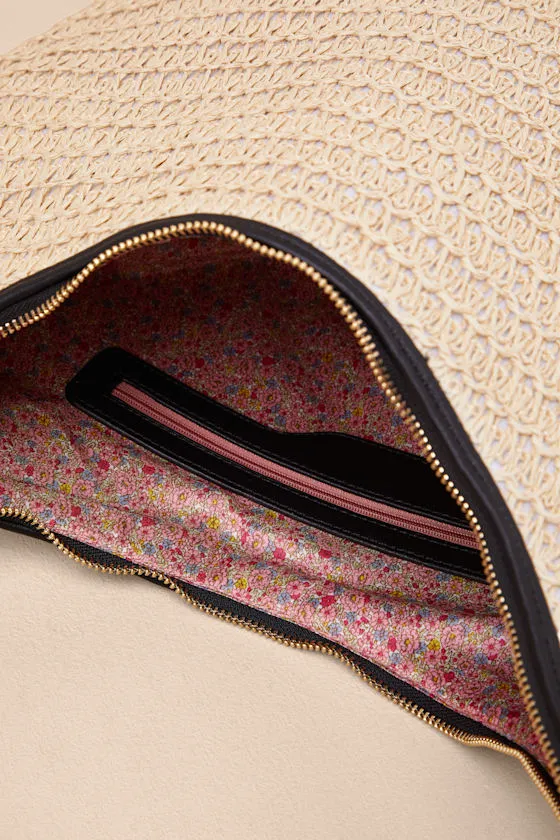 Deyna Natural Woven Raffia Shoulder Bag sold by Lulus product image thumbnail 3