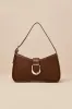 Oh-So Chic Brown Buckle Shoulder Bag sold by Lulus