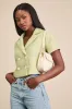 Cassiana Lime Green Double-Breasted Short Sleeve Blazer sold by Lulus