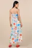 Sanya Ivory Multi Print Button-Front Sleeveless Midi Dress sold by Lulus