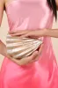 Mulalie Champagne Marbled Shell Hard Case Clutch sold by Lulus