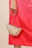 Mulalie Champagne Marbled Shell Hard Case Clutch sold by Lulus