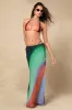 Kohanna Black Multi Chiffon Tie-Side Maxi Skirt Swim Cover-Up sold by Lulus