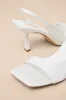 Romillie White Satin Slingback High Heel Sandals sold by Lulus