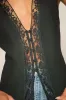 Mindy Black Lace Button-Front Tank Top sold by Lulus