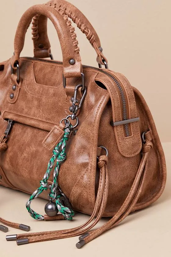 Briggs Brown Distressed Top Handle Bag sold by Lulus product image thumbnail 4