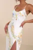 Donna Ivory Floral Sleeveless Slip Maxi Dress sold by Lulus