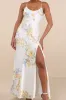 Donna Ivory Floral Sleeveless Slip Maxi Dress sold by Lulus