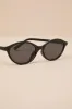 Kamari Black Oval Sunglasses sold by Lulus