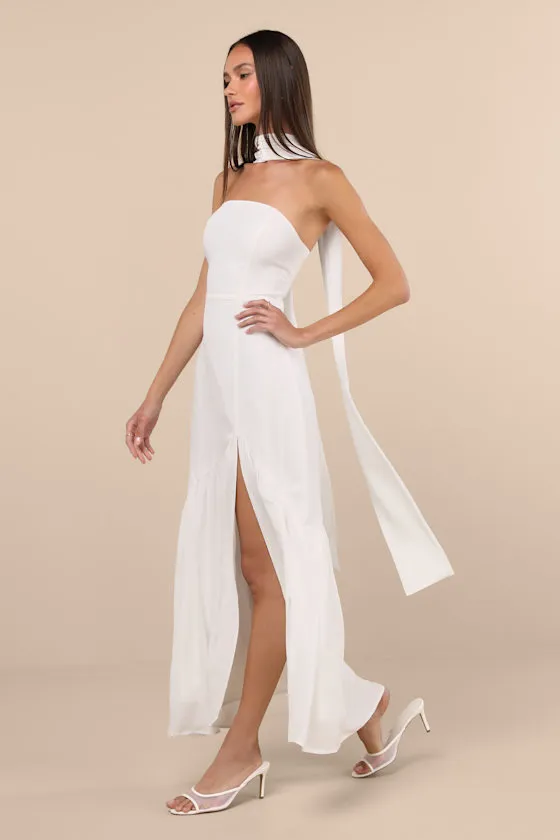 Captivating Spirit White Strapless Dress and Scarf Set sold by Lulus product image thumbnail 3