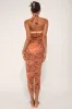 Sunshine Sensation Brown and Orange Boho Swim Cover-Up Sarong sold by Lulus