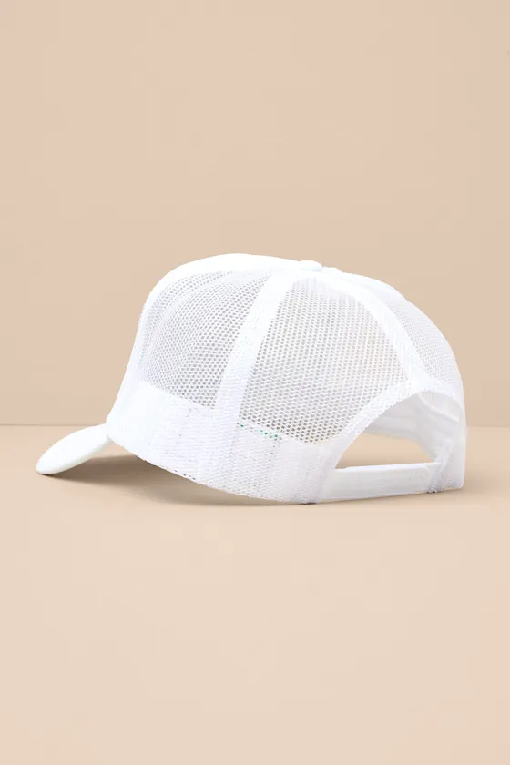 Cowboys & Tequila White Mesh Trucker Hat sold by Lulus product image thumbnail 3