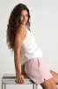 Marnie Blush Pink Twill High-Rise Shorts sold by Lulus