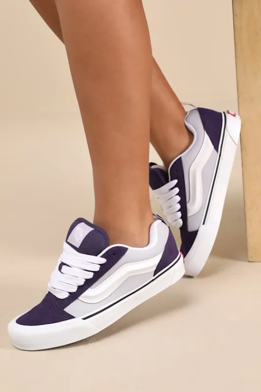 Knu Skool Lilac Mist Chunky Lace-Up Sneakers sold by Lulus