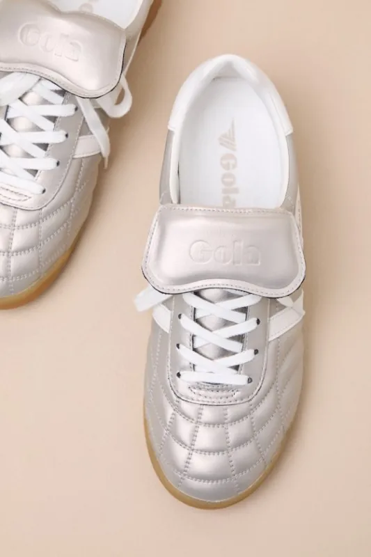 Stadium '86 Champagne and Off White Quilted Sneakers sold by Lulus
