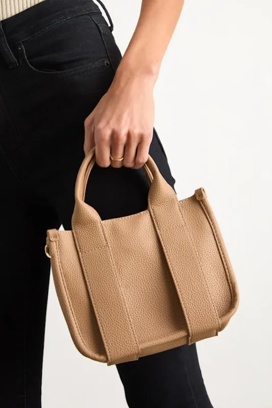 Briarlyn Tan Vegan Leather Crossbody Bag sold by Lulus