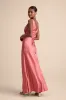 Toulouse Rusty Rose Satin Lace Maxi Dress sold by Lulus
