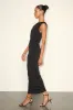 Fauna Black Twisted One-Shoulder Bodycon Midi Dress sold by Lulus