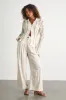 Maysen Ivory and Beige Striped Crochet Collared Cardigan sold by Lulus