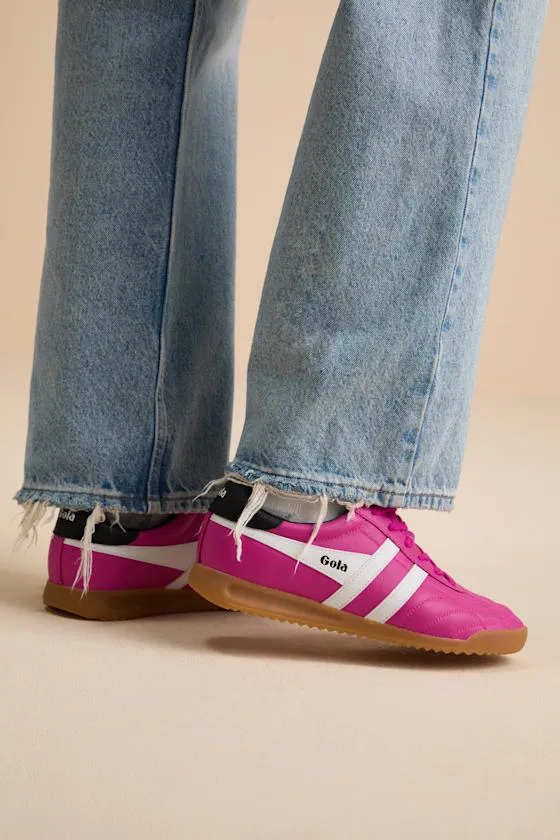 Stadium Shocking Pink and White Quilted Leather Sneakers sold by Lulus product image thumbnail 3