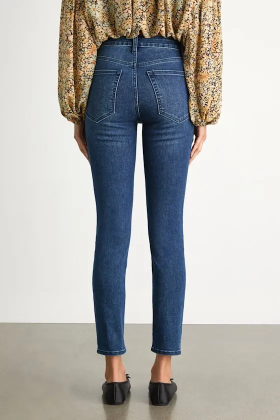 Stafford Dark Wash Denim High-Rise Skinny Jeans sold by Lulus product image thumbnail 3