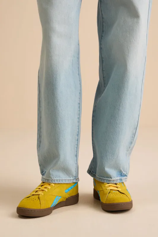 Club C Grounds UK Golden Haze Suede Leather Sneakers made by Lulus