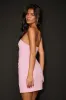 Veda Light Pink Strapless Ruched Mini Dress sold by Lulus