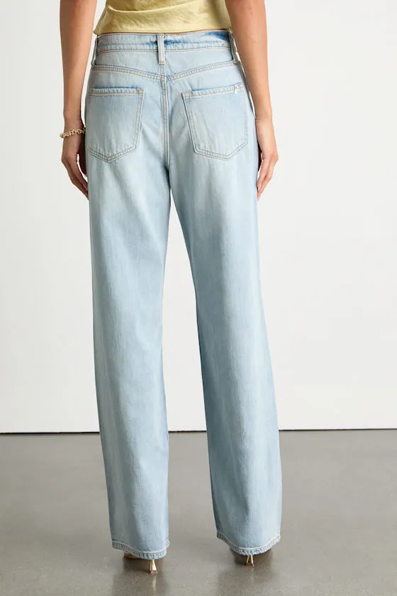 Zayah Light Wash Wide-Leg Denim Jeans sold by Lulus product image thumbnail 3